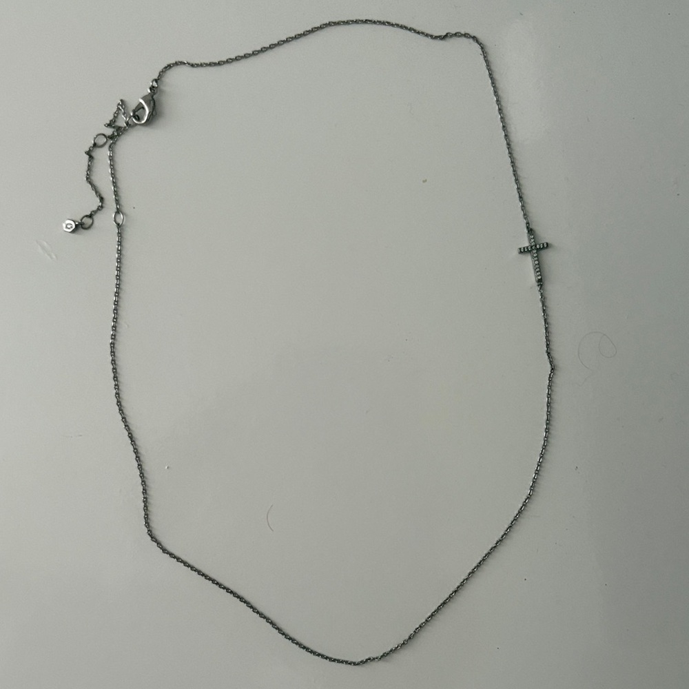 Swarovski Silver Cross Necklace